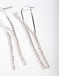 Silver Plated Drop Earrings - link has visual effect only