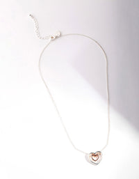 Rose Gold Heart Necklace - link has visual effect only