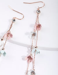 Mixed Pastel Flower Earrings - link has visual effect only