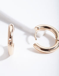 Gold 20mm Small Polished Hoop Earrings - link has visual effect only
