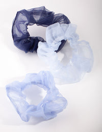 Blue Organza Scrunchie Pack - link has visual effect only