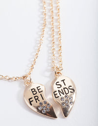 Kids Gold BFF Necklace Pack - link has visual effect only