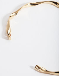 Gold Plated Twist Bangle - link has visual effect only