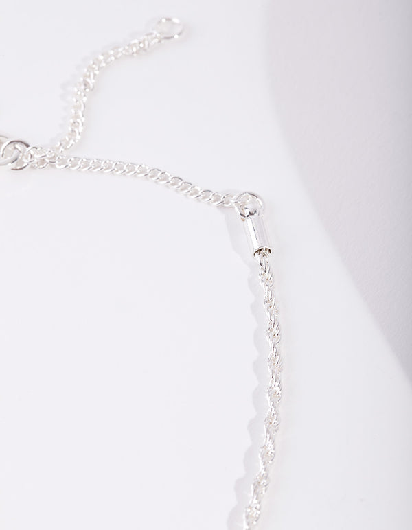 Silver Plated Chain Anklet