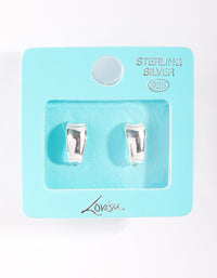 Sterling Silver Statement Half Hoop Earrings - link has visual effect only