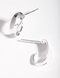 Sterling Silver Statement Half Hoop Earrings - link has visual effect only