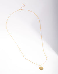 Gold Plated Sterling Silver Geometric Pattern Necklace - link has visual effect only