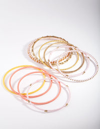 Gold Thread & Bead Bracelet 12-Pack - link has visual effect only