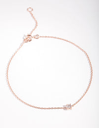 Rose Gold Plated Sterling Silver Baby Crystal Bracelet - link has visual effect only