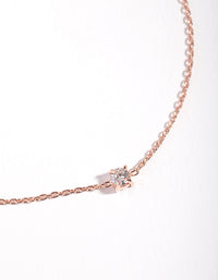 Rose Gold Plated Sterling Silver Baby Crystal Bracelet - link has visual effect only