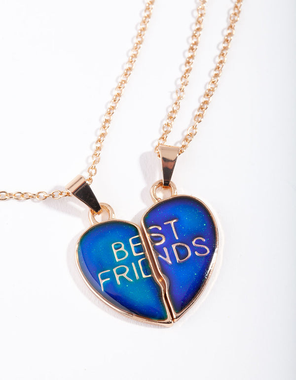 Kids Mood Heart BFF Necklace Pack