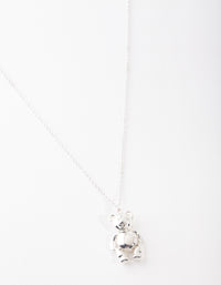 Silver Teddy Bear Necklace - link has visual effect only