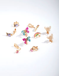 Kids Gold Fairy Tale Clip 5-Pack Earring - link has visual effect only