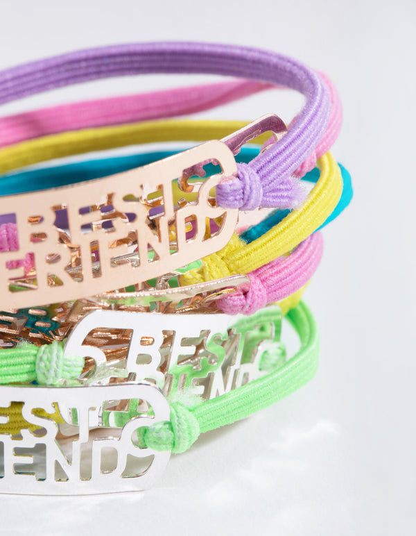 Kids Mega Best Friend Mixed Cut-out Bracelet 8-Pack