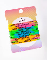Kids Multi Coloured Best Friend Bracelet 20-Pack - link has visual effect only