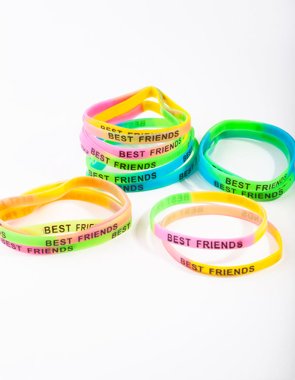 Kids Multi Coloured Best Friend Bracelet 20-Pack