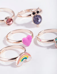 Kids Rose Gold Fairy Tale 6-Pack Rings - link has visual effect only