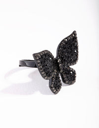 Large Pave Butterfly Ring - link has visual effect only