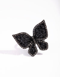 Large Pave Butterfly Ring - link has visual effect only