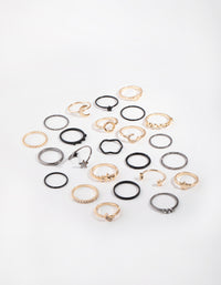 Mixed Metal Celestial 24x1Pack Rings - link has visual effect only