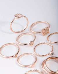 Rose Gold Diamond Cut Ring 26-Pack - link has visual effect only
