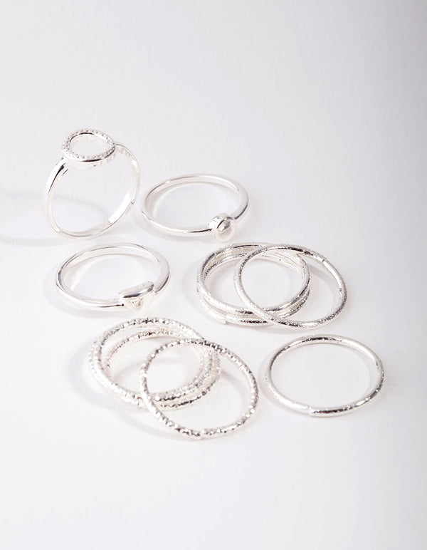 Silver Diacut Ring 11 Pack