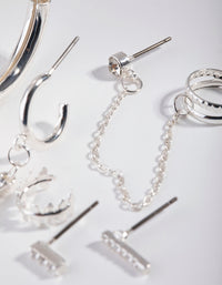 Silver Hoop & Diamante Pack Earring - link has visual effect only