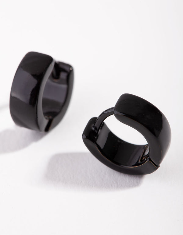 Matte 4mm Thick Huggie Earrings