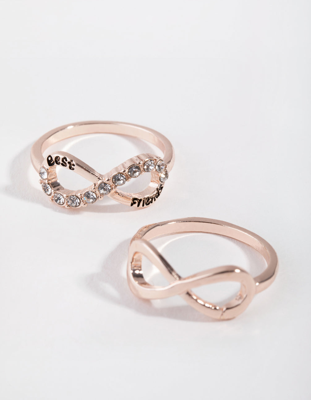 Rose Gold Infinity BFF Two-Pack Earring