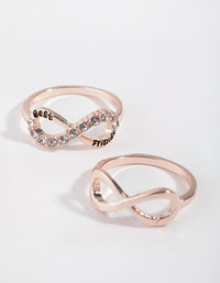 Rose Gold Infinity BFF Two-Pack Earring - link has visual effect only