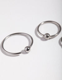 Surgical Steel Ball Nose Ring Pack - link has visual effect only