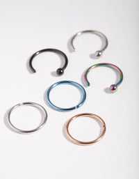 Open Ball Nose Ring 6-Pack - link has visual effect only