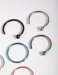 Open Ball Nose Ring 6-Pack - link has visual effect only