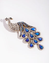 Antique Gold Diamante Peacock Broach - link has visual effect only