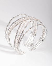Silver Zigzag Pearl Bracelet - link has visual effect only
