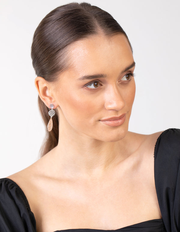 Silver Mix Filigree Teardrop Pack