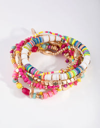 Gold Stretch Multi Bracelets - link has visual effect only