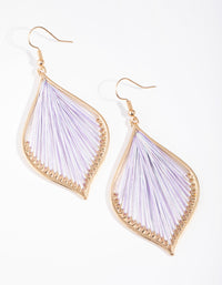 Gold Harp Drop Earrings - link has visual effect only