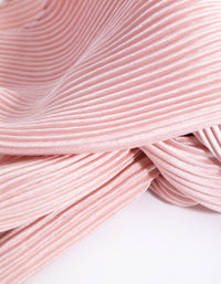 Blush Pleated Bandana Hair Scarf - link has visual effect only