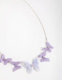 Kids Diamante Stamp Butterfly Necklace - link has visual effect only