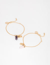 Kids Gold Shard Butterfly Pack Bracelets - link has visual effect only