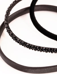 Beaded Velvet & Satin Headband Pack - link has visual effect only