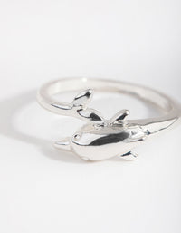 Silver Dolphin Ring - link has visual effect only