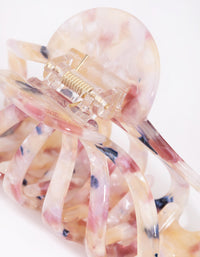 Acetate Pink Marble Wide Clip - link has visual effect only