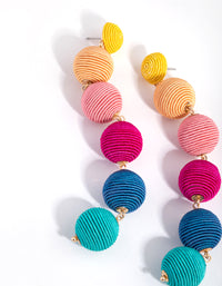 Gold Rainbow Ball Drop Earrings - link has visual effect only
