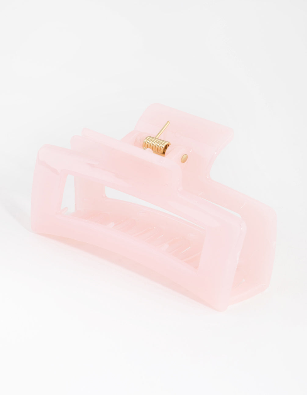 Acrylic Pink Rectangle Claw