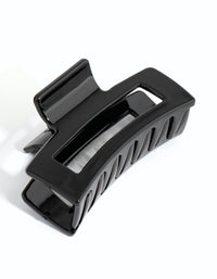 Black Rectangle Outline Hair Claw Clip - link has visual effect only
