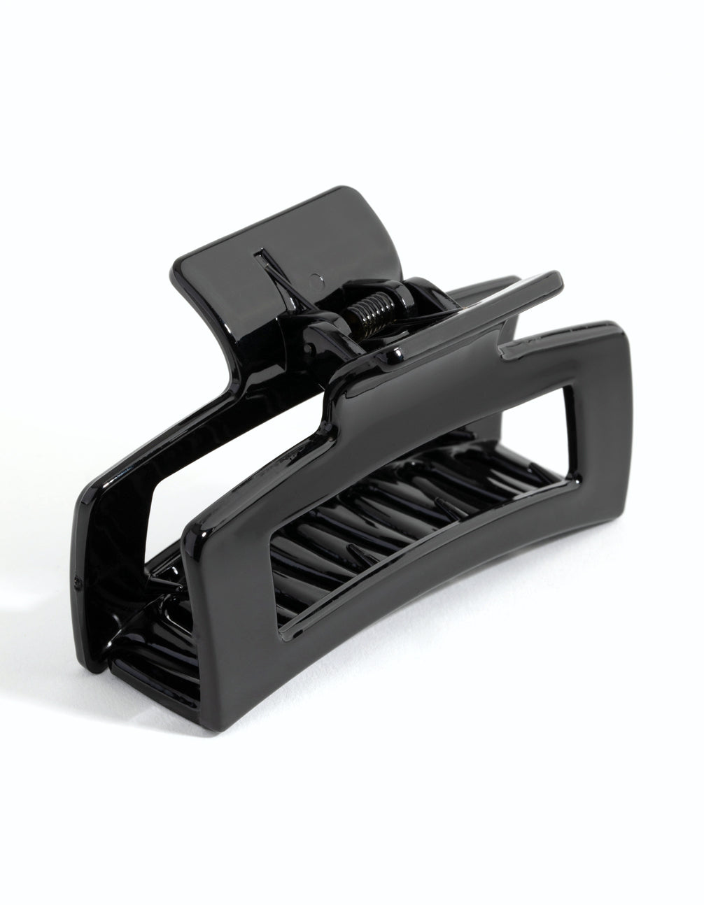 Black Rectangle Outline Hair Claw Clip