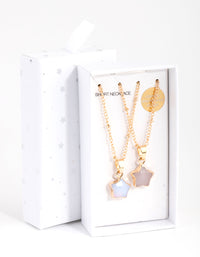 Gold Semi-Precious Star Necklace Pack - link has visual effect only