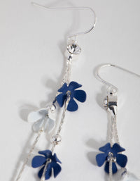 Silver Miniature Matte Flower Earrings - link has visual effect only